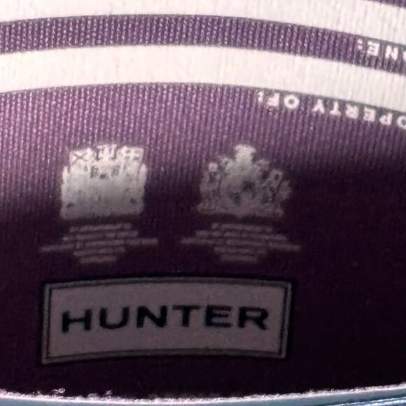 Hunter Original Tall Gloss Rain Boots Purple Iridescent Waterproof Women’s 5 - Picture 12 of 14